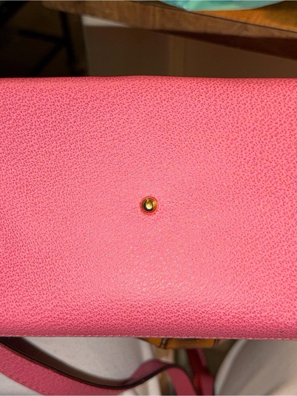 Vintage Gucci Pink Suede Top-Handle Bag with Bamboo Accent - Picture 9 of 12